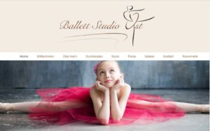 Webseite Ballettstudio Ost