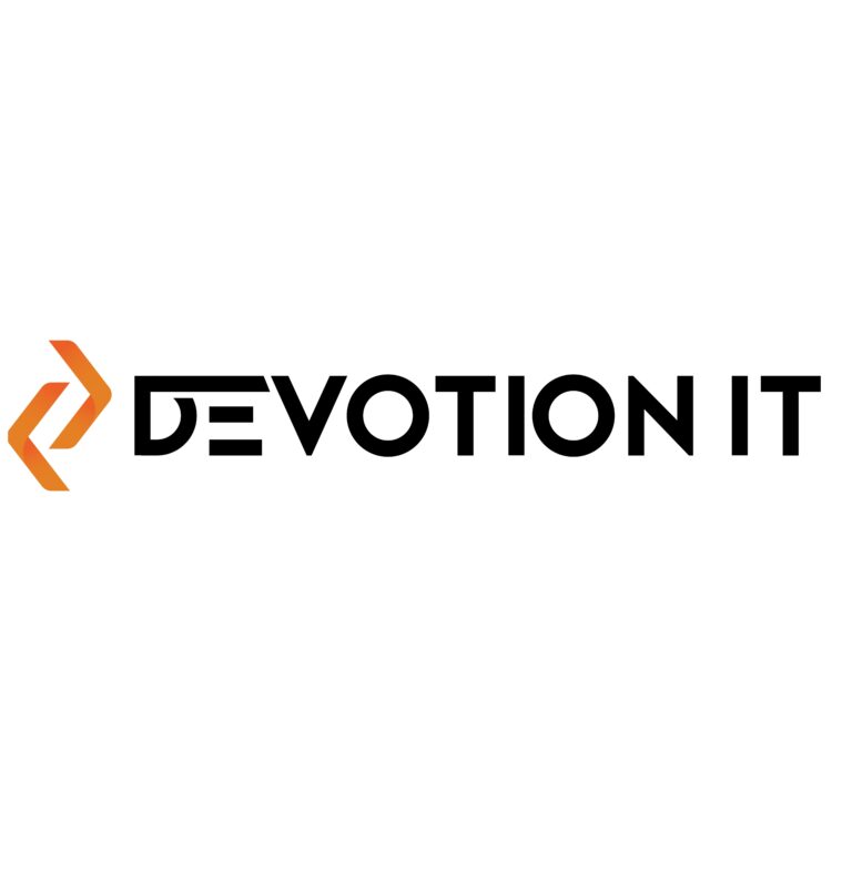 Devotion IT Logo bunt schwarz weisserhintergrund 768x793