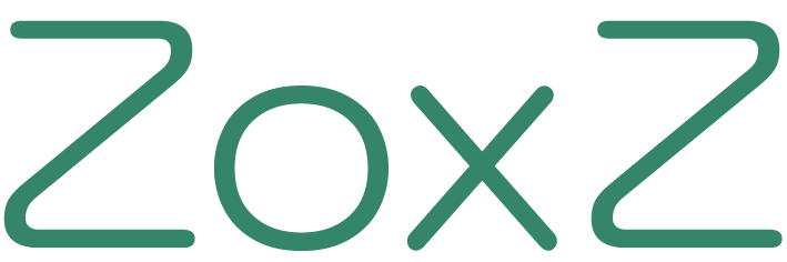 ZoxZ Logo Schrift gruen 6cm