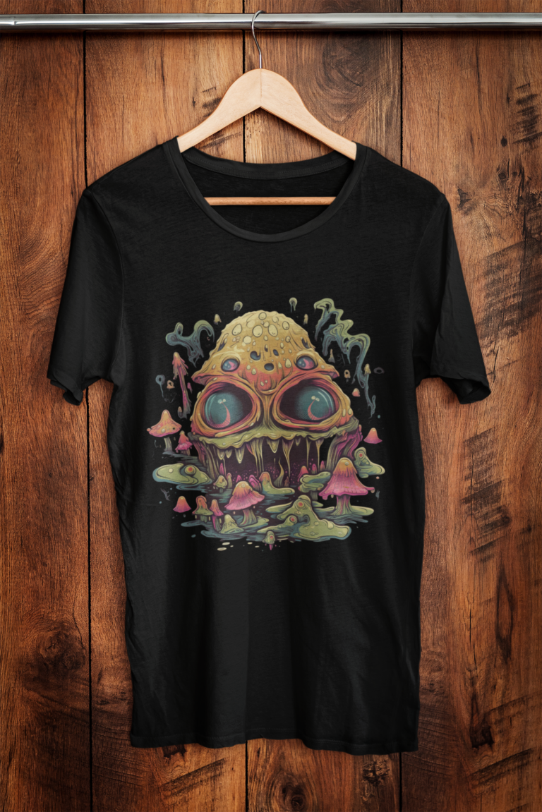 mockup of a heathered t shirt placed on a hanger against a wooden wall m18081 r el2 13 768x1151