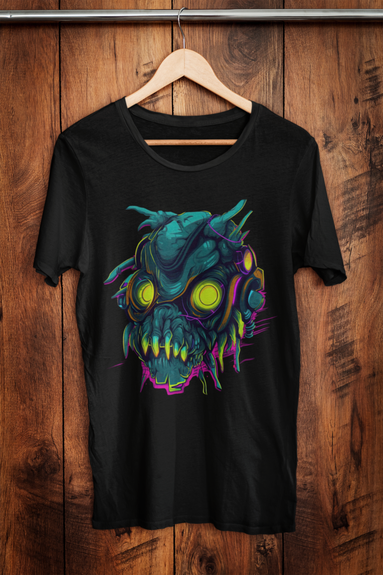 mockup of a heathered t shirt placed on a hanger against a wooden wall m18081 r el2 5 768x1151