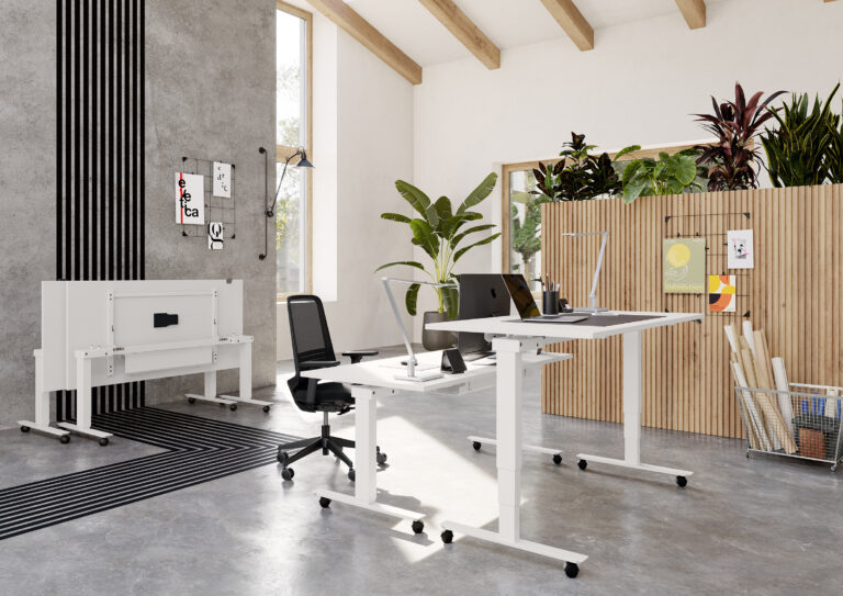 Topspin Schreibtisch klappbar mit Rollen. Primo Vero GmbH 768x543