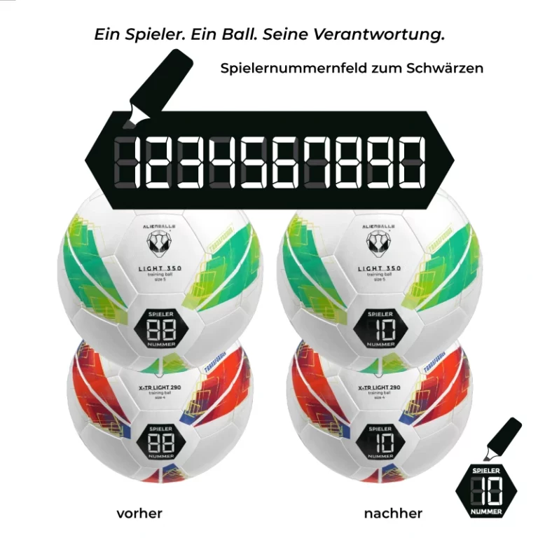 Baelle Spielernummernfeld Trikot Set Kinder  768x768