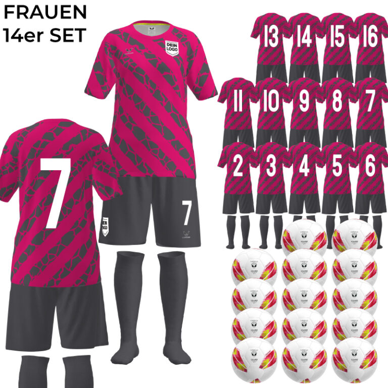 Frauen Fussball Trikot Set guenstig Kandu Yatsu pink 768x768