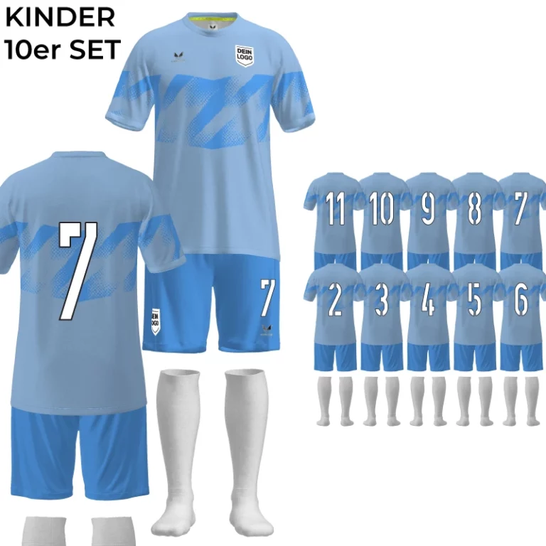 Fussball Trikot Set Kinder Cruz Mag sky oB 768x768