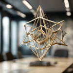 Bewegte Skulptur im Büro