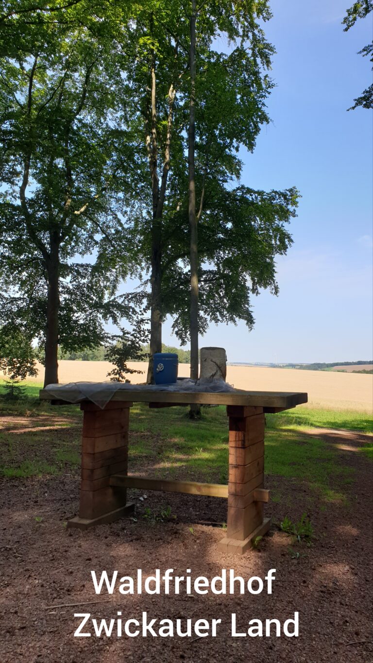 Waldfriedhof Zwickauer Land Urne 768x1365