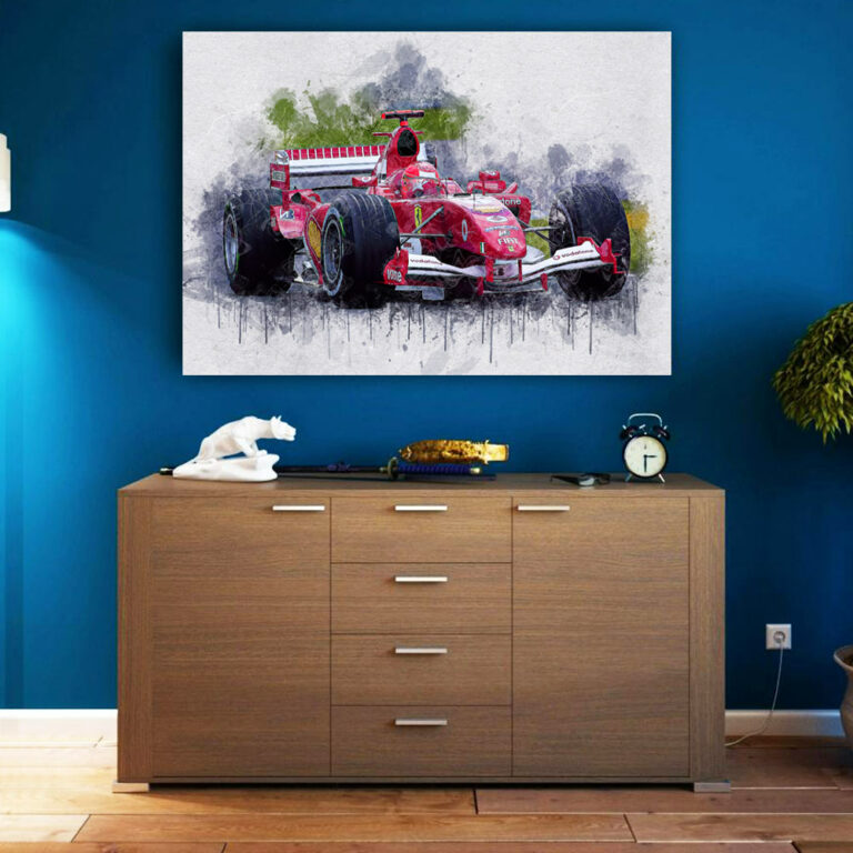 wandbild popart ferrari formel1 4 768x768