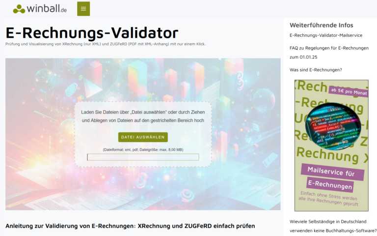 erechnungs validator.winball.de  768x480