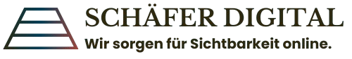 Kopie von Schaefer Digital Logo Name Claim breit transparent dunkel auf hell 1