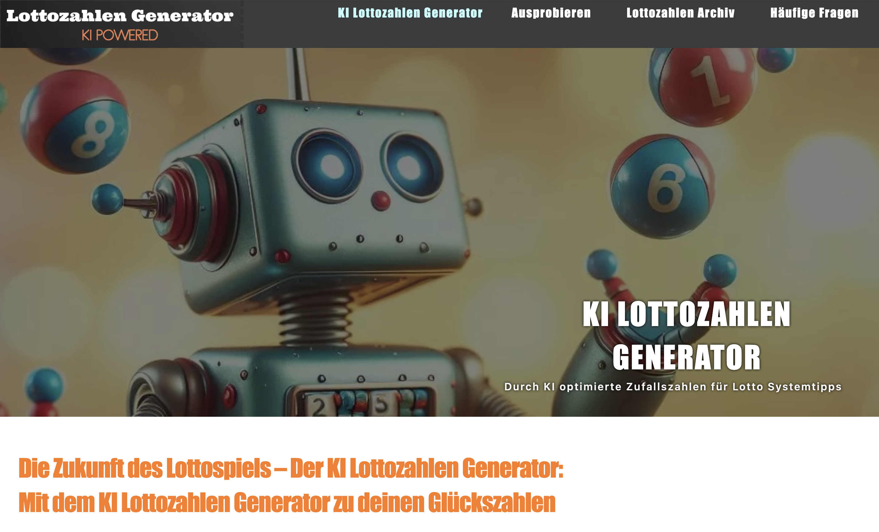 KI Lottozahlen Generator  Intelligente Systemtipps fr Ihr Lottospiel